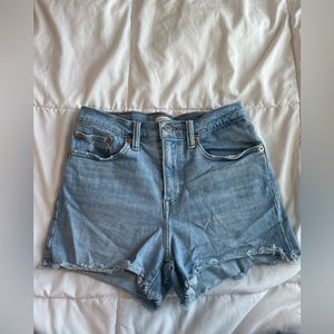 Levi’s Distressed High Rise Shorts
